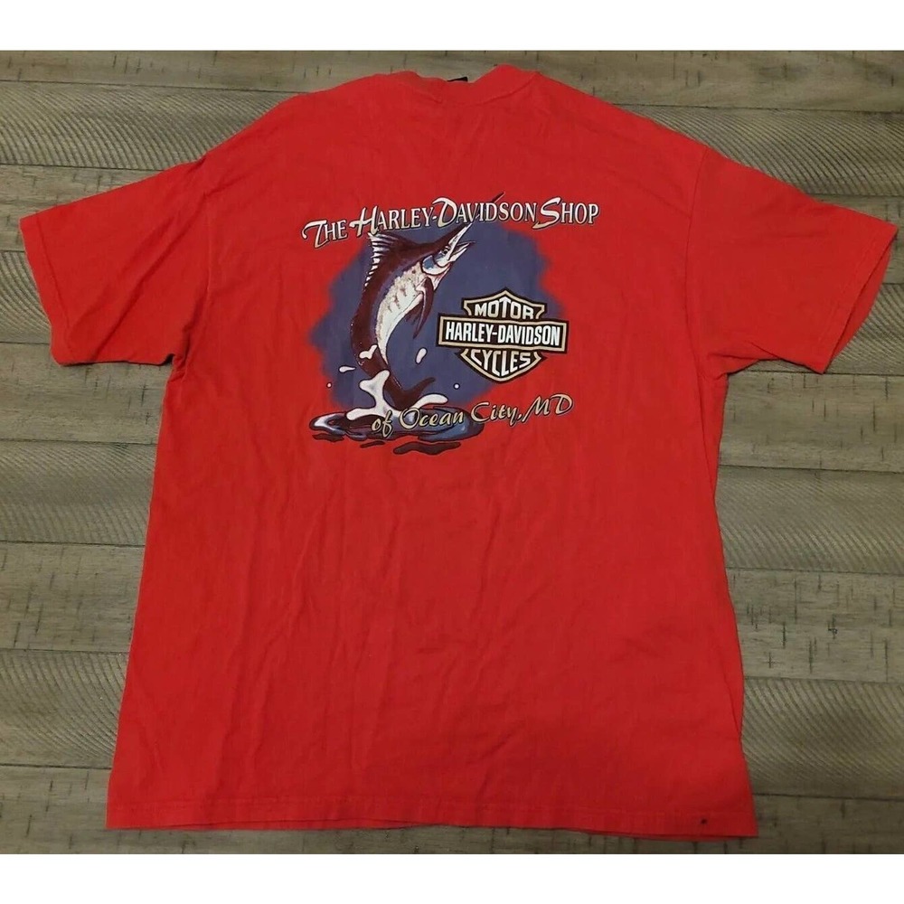 Harley Davidson Motorcycles Hanes Beefy T-Shirt Sz XL